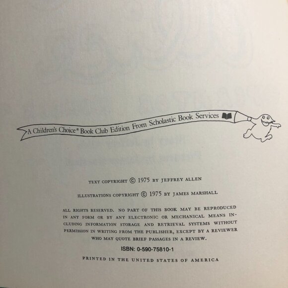 Mary Alice Operator Number 9 1975 by Jeffrey Allen, James Marshall Hardcover - Picture 4 of 4